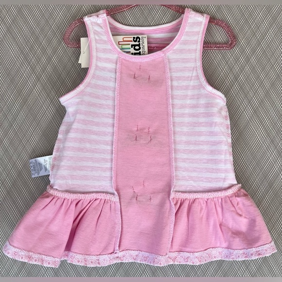 Kids Headquarters - Sleeveless floral Peplum Top w/Capri pant Set (Size 2T) NWT - Picture 5 of 7